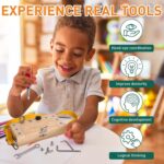 Tilhumt Montessori Screwdriver Board Set for Kids, Storage Wooden Toddler Real Tools Preschool Toys Fine Motor Skills Toys for 3 4 5 Year Old Children, Classroom STEM Toy For 1 Player - Image 3