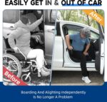 4 in 1 Car Door Handle Assist for Elderly 2PCS - Multifunction Car Transfer Aid - Help Elderly Get Out of Car, Auto Cane Portable Vehicle Support Handle for Seniors, Handicapped, Max 450 Pounds - Image 2