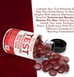 Atlantis Nutrition Testosterone Booster For Men Gummies - Male Enhancement, Boosts Energy, & Optimizes Physical Performance Formulated w/Tribulus, Horny Goat Weed, Saw Palmetto, Maca Root - 60 Gummies - Image 8