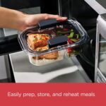 Rubbermaid Brilliance Meal Prep Containers, 2-Compartment Food Storage Containers, 2.85 Cup, 5-Pack - Image 4