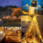 Minetom Globe String Lights, 33 Feet 100 Led Fairy Lights Plug in, 8 Modes with Remote Mini Globe Lights for Indoor Outdoor Bedroom Party Wedding Garden Christmas Tree Decor, Warm White - Image 6
