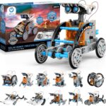 Sillbird STEM 12-in-1 Education Solar Robot Toys for Boys Ages 8-13, DIY Building Science Experiment Kit Birthday Gifts for Kids 8 9 10 11 12 13 Years Old, Solar Powered by The Sun