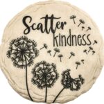 Spoontiques - Garden Décor - Scatter Kindness Stepping Stone - Decorative Stone for Garden