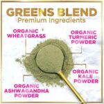 Greens Superfood Powder, Organic Spirulina & Chlorella Greens with Prebiotics & Probiotics, Gut Health & Bloating Support for Women, Green Drink Powder for Digestive & Energy Support - 28 Servings - Image 5