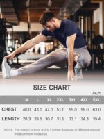 Men's Dry Fit Moisture Wicking 3 & 5 Pack Tech Performance Mesh Quick Dry Active Athletic Crew T Shirts - Image 6
