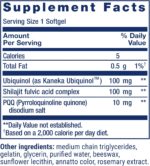 Life Extension Super Ubiquinol CoQ10 with PQQ, CoQ10, PQQ, shilajit, heart health, cellular energy support, 8x better absorption, gluten-free, 100 mg, 30 softgels - Image 3