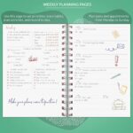 PLANBERRY Weekly Planner – Undated Life Organizer & Budget Planner – Time Management, Goal Setting, to-Do List, Work-Life Balance & Habit Tracker – 6.1″ x 8.1″ (Green Pastures) - Image 3