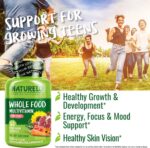 NATURELO Teen Multivitamin - Whole Food Multivitamin - with Minerals for Teenage Boys & Girls - Supplement for Active Kids - Non-GMO - Vegan & Vegetarian - 60 Capsules - Image 8