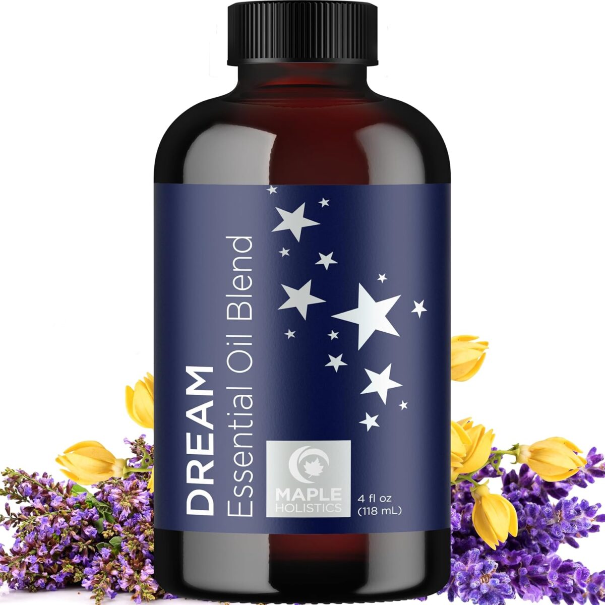 Sleep Essential Oil Blend for Diffuser - Dream Essential Oil for Diffusers Aromatherapy and Wellness with Ylang-Ylang Clary Sage Roman Chamomile and Lavender Essential Oil for Nighttime Support 4oz - Image 1