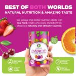 NUTRAMIN Daily Vegan Keto Multivitamin Gummies Non-GMO Natural Vitamin C, D + Zinc for Immunity, Plant-Based, Sugar-Free, Nut-Free, Gluten-Free, Biotin, Vitamin A, B, B6, B12 & More 90 Count, 45 Days - Image 3