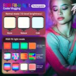 Vlogging Kit for iPhone,YouTube Starter Kit,Youtuber Kit Beginner Content Creator Essentials Kit for Android Phone,Vlogging Camera Kit with Extendable Tripod/Wireless Microphone/RGB Fill-in Light - Image 5