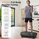 FEIERDUN Vibration Plate Exercise Machine, Vibration Plate for Lymphatic Drainage, Power Plate Vibration Platform for Weight Loss, Toning & Wellness - Image 3