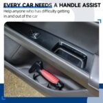 4 in 1 Car Door Handle Assist for Elderly 2PCS - Multifunction Car Transfer Aid - Help Elderly Get Out of Car, Auto Cane Portable Vehicle Support Handle for Seniors, Handicapped, Max 450 Pounds - Image 6