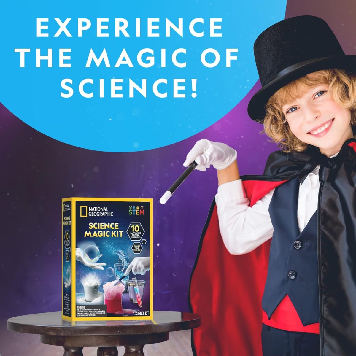 NATIONAL GEOGRAPHIC Magic Chemistry Set - Science Kit for Kids with 10 Amazing Magic Tricks, STEM Projects and Science Experiments, Science Toys, Great Gift for Boys and Girls 8-12 (Amazon Exclusive) - Image 5