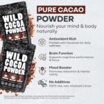 Wild Foods Organic Cocoa Powder | Single Origin Unsweetened Keto Chocolate Powder for Cooking & Baking | 100% Natural Cacao Beans | Sugar Free Non Dutch Raw Superfood | 12 oz - Image 3