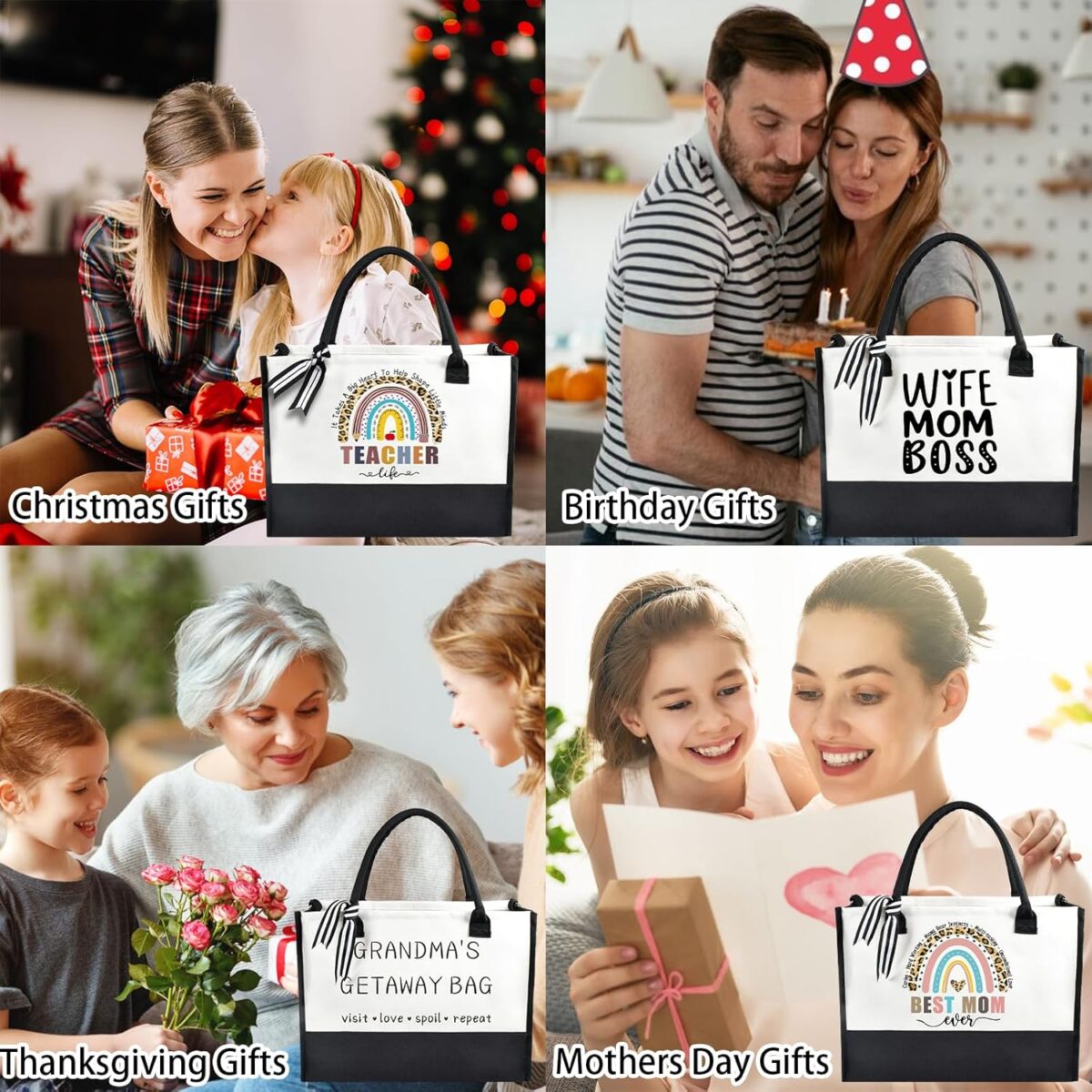 Teacher Appreciation Gifts, Teacher Gifts for Women Friend Sister, Tote Bags for Women Thank You Graduation Retired Appreciation Present - Image 6