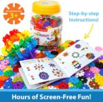 Brain Flakes 500 Piece Set, Ages 3+, Interlocking Plastic Disc Toy for Creative Building, Educational STEM Learning, Construction Block Play for Kids, Teens, Adults, Boys, and Girls - Image 2