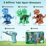 Laradola Dinosaur Toys for 3 4 5 6 7 8 Year Old Boys, Kids Take Apart STEM Construction Building Kids Toys with Electric Drill, Party Christmas Birthday Gifts Boys Girls - Image 8
