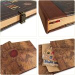 Adventure Book 148-Page DIY Handmade Scrapbook with Retro-Style Embossed Letter Cover - Perfect Travel Diary & Memory Album for Couples,Inspired by the 'Up' Saga,Ideal for Anniversaries & Weddings - Image 7