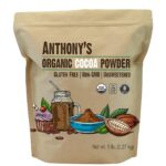 Anthony's Organic Raw Cocoa Powder, 5 lb, Batch Tested and Verified Gluten Free & Non GMO