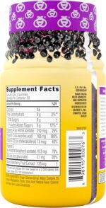 Zarbee's Elderberry Gummy Daily Immune Support Supplement with Vitamins A, C, D, E & Zinc, Black Elderberry Fruit Extract, Natural Berry Flavor, 60 Count - Image 6