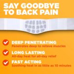 ThermaCare Advanced Back & Hip Therapy Adhesive HeatWraps, Disposable Heat Therapy Patches, Heat Pads for Instant Muscle & Herniated Disc Pain Relief, HSA/FSA Eligible & Approved, L/XL, 10 Count - Image 4