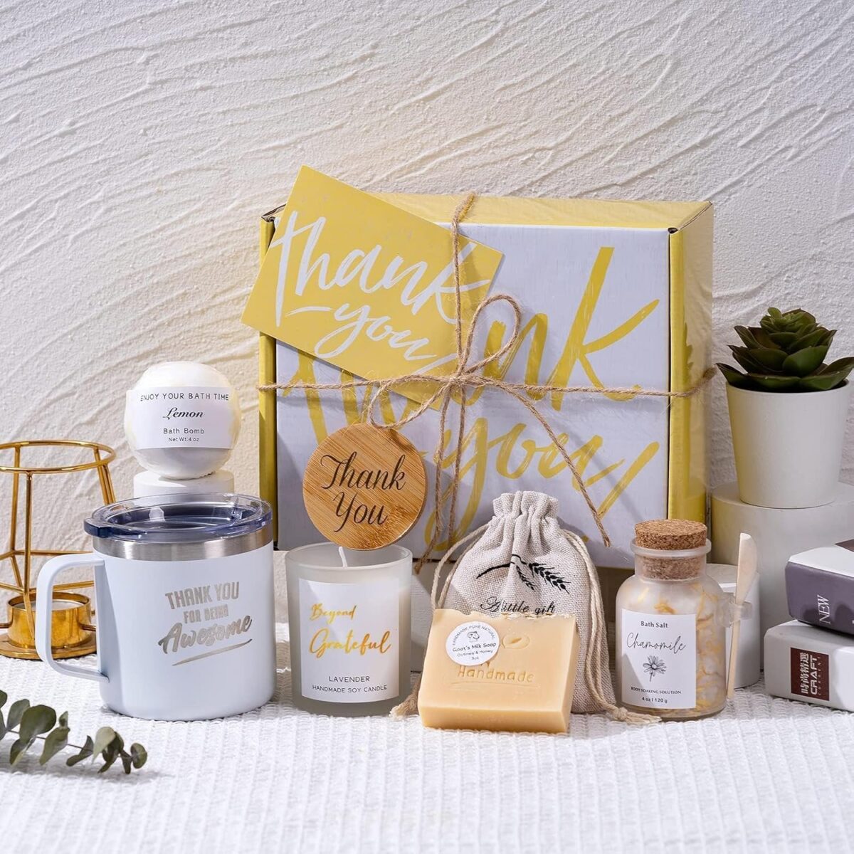 Thank You Gifts for Women Spa Thoughtful Unique Office Gift Mothers Day Gifts for Coworker Nurse Friends Men Boss Employee Secretary Hostess Teacher Mom Her Appreciation Gift Boxes Holiday Gift Basket - Image 4