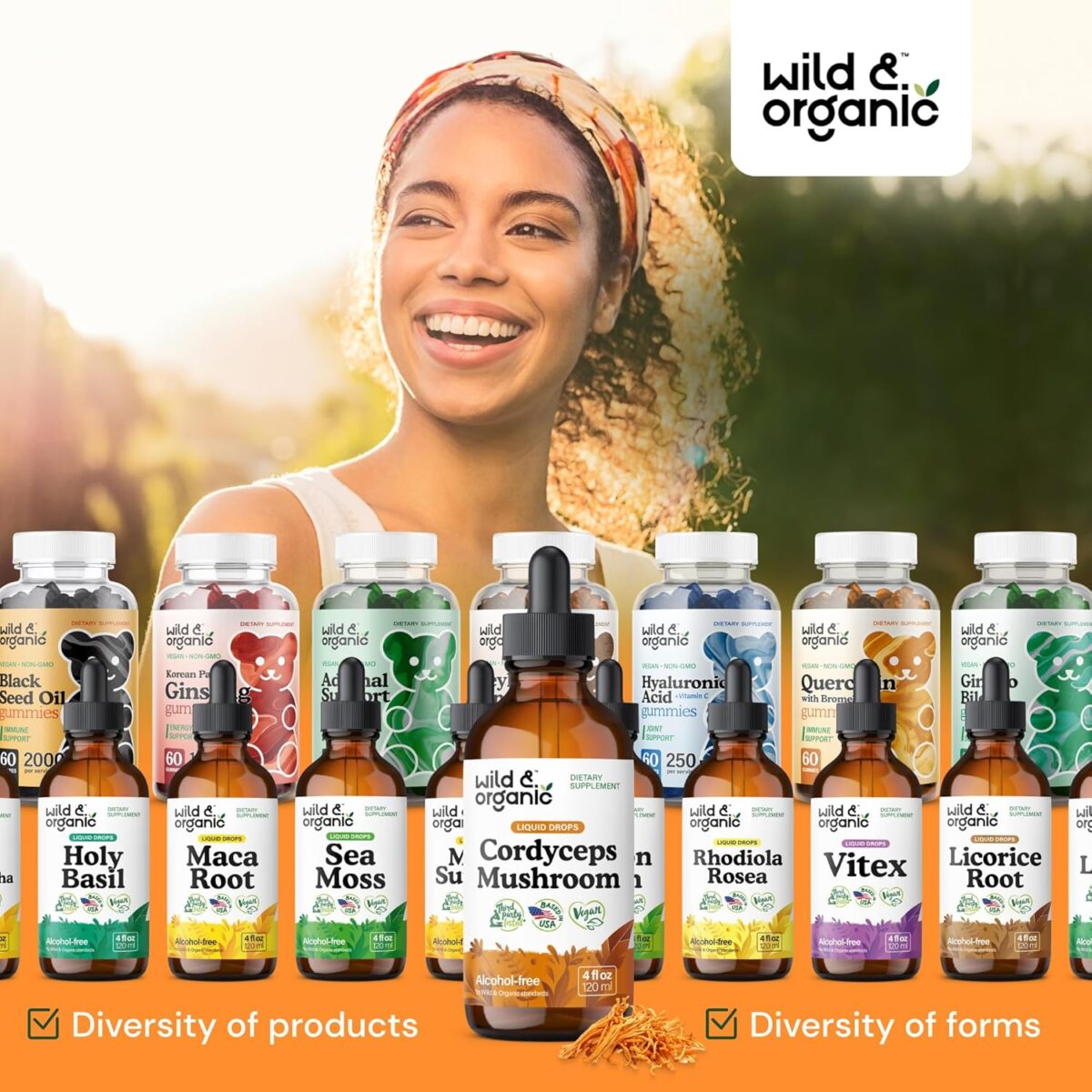 Wild & Organic Cordyceps Tincture - Cordyceps Sinensis Mushroom Extract for Immune & Energy Support - Liquid Mushroom Supplement - Vegan, Sugar & Alcohol-Free Drops - 4 fl oz - Image 8