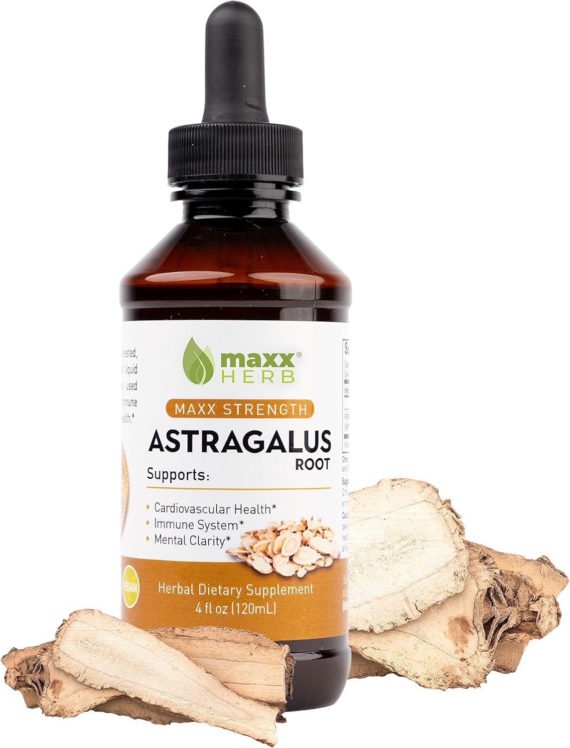 81XO4XyGwtL._AC_SL1500_.jpg Maxx Herb Astragalus Root Extract - Max Strength Liquid Tincture Absorbs Better Than Capsules or Powder, for Immune Support and Mental Clarity - 4 Oz Bottle (60 Servings) - Image 1