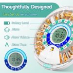 Windtrace Automatic Pill Dispenser for Elderly, Electronic Monthly Pill Organizer with Alarm & Light, 28 Day Smart Lock Medication Dispenser, Timed Pill Dispenser Machine for Prescriptions & Vitamins - Image 4