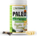 Paleo Perfection Vanilla Banana Grass Fed Beef Collagen Protein Powder with Stevia - Paleo, Keto, SCD, AIP Protein Powder with Apple Fiber, Carrot & Broccoli - 300g Protein Powder & Superfood Blend