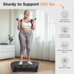 FEIERDUN Vibration Plate Exercise Machine, Vibration Plate for Lymphatic Drainage, Power Plate Vibration Platform for Weight Loss, Toning & Wellness - Image 5