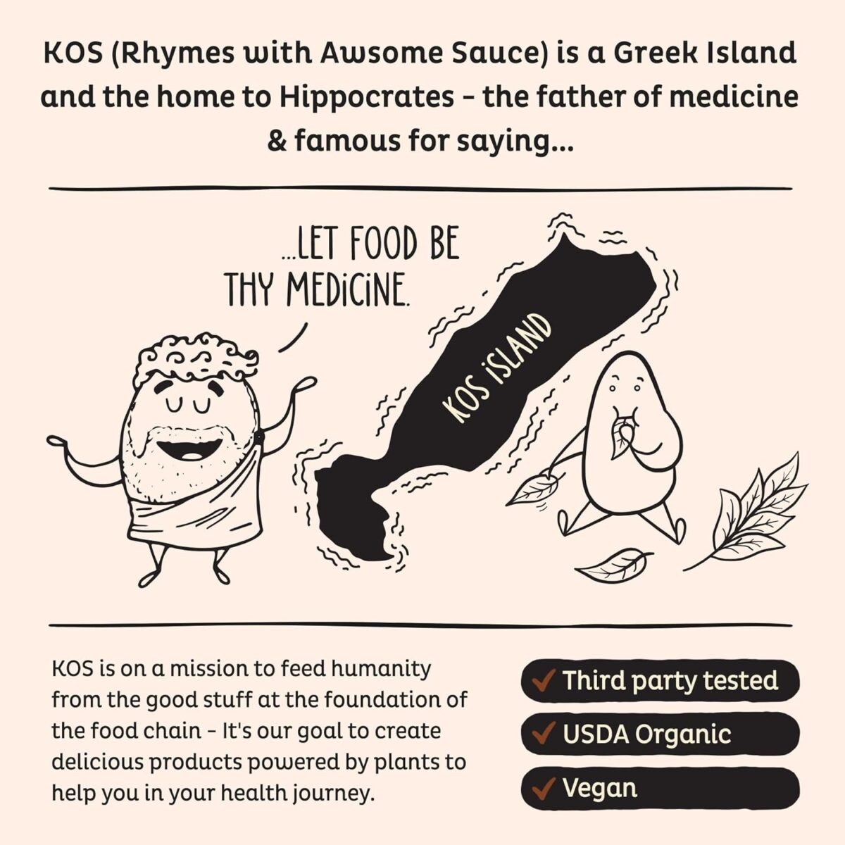 KOS Vegan Protein Powder, Chocolate USDA Organic - Low Carb Pea Protein Blend, Plant Based Superfood with Vitamins & Minerals - Keto, Soy, Gluten Free - Meal Replacement for Women & Men - 10 Servings - Image 8