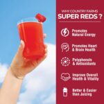 COUNTRY FARMS Super Reds, Energizing Polyphenol Superfood, 48 Super Fruits and Berries, Powerful Antioxidants and Polyphenols, Supports Energy, 20 Servings, Mixed Berry Flavor - Image 4