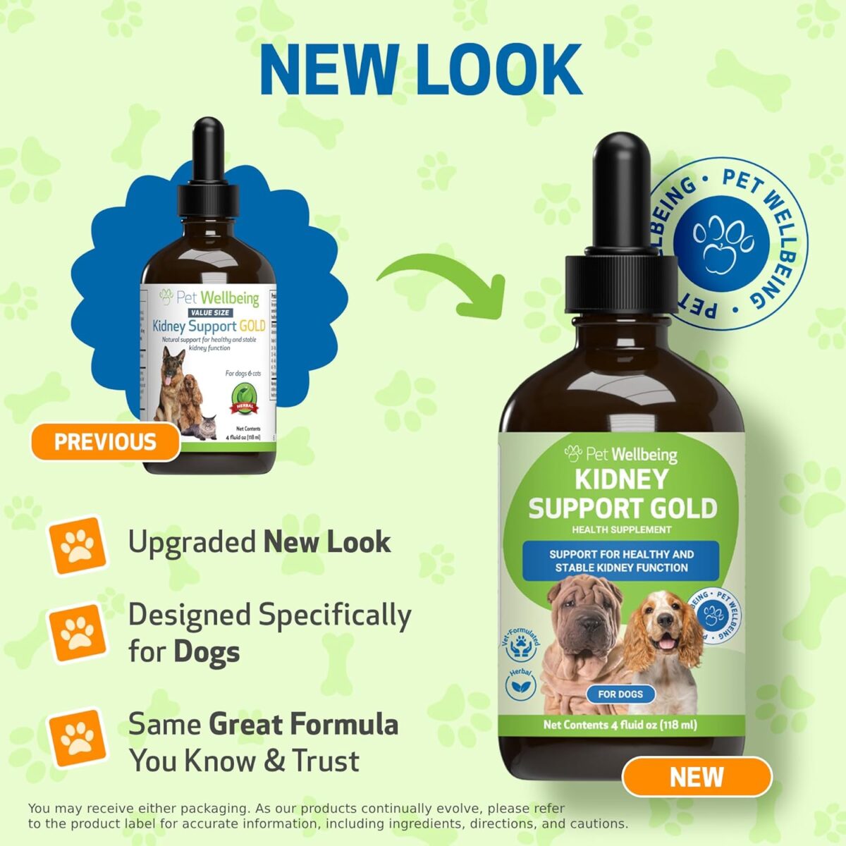 Pet Wellbeing Kidney Support Gold for Dogs - Supports Healthy Kidney Function, Fluid Balance, Energy Levels, Rehmannia, Dong Quai - Veterinarian-Formulated Herbal Supplement 4 oz (118 ml) - Image 2