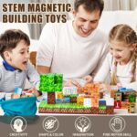 100PCS Magnetic Blocks - Building Toys for Boys Girls 3+,Toddler Building Magnet Toy STEM Sensory Game,Christmas Birthday Gifts for Kids Ages 4 5 6 7 8 9 - Image 6