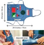 ODOXIA Fidget Apron for Elderly | Fidget Blanket for Dementia | Dementia Products for Elderly | Gift and Activities for Seniors with Alzheimer’s or Dementia | Sensory Fidget Toys - Image 5