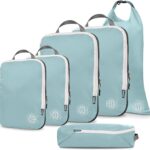 Compression Packing Cubes for Travel - Luggage and Backpack Organizer Packaging Cubes for Clothes by TRIPPED Travel Gear