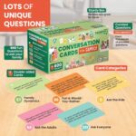 600 Conversation Cards for Families – Fun Convo Starters Card Game for Adults and Children – Road Trip Must Have Travel Activity to Get to Know Your Family – Kids Dinner Time - Image 4