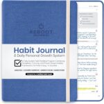 The Reboot Journal - Habit Journal for Building Positive Life Changing Habits - Guided Daily Self Improvement Blueprint with Habit Tracker - Accelerate Your Personal Growth - Undated Wellness Journal