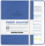 The Reboot Journal - Habit Journal for Building Positive Life Changing Habits - Guided Daily Self Improvement Blueprint with Habit Tracker - Accelerate Your Personal Growth - Undated Wellness Journal