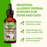 Animal Essentials Seasonal Allergy- Herbal Formula for Dogs & Cats for Occasional Allergy Relief, Sweet Taste, 100% Organic Human Grade Herbs, Veterinarian Recommended Animal Wellness Tonics - 1 Fl Oz - Image 2
