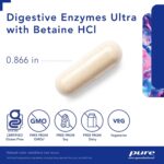 Pure Encapsulations Digestive Enzymes Ultra with Betaine HCl - Vegetarian Digestive Enzyme Supplement to Support Protein, Carb, Fiber, and Dairy Digestion* - 180 Capsules - Image 3