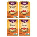 Yogi Tea Soothing Caramel Bedtime Tea - 16 Tea Bags per Pack (4 Packs) - Calming Sleep Tea - Supports Good Sleep - Includes Chamomile Flower, Rooibos Leaf, Roasted Chicory Root & More