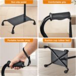Stair Lifts for Elderly, Stair Climbing Cane for Seniors, Adjustable Stair Lifts and Half-Step Platform for Elderly Stable Stair Assistance for Easy Walking Up and Down Stairs - Image 2