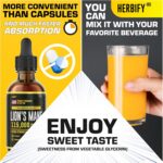 HERBIFY Lions Mane Supplement - Daily Mushroom Supplement for Memory, Focus & Clarity - Brain Booster - Lions Mane Tincture for Immune Support - 4 Fl oz - Image 5