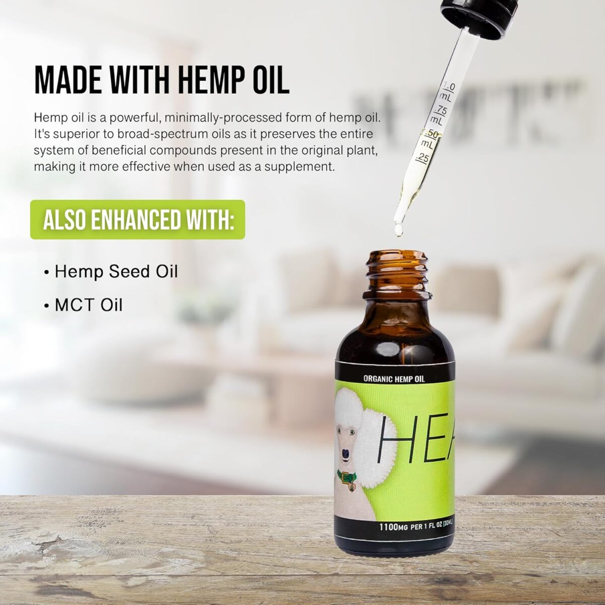 Heal - Seizure Relief, Autoimmune & Cushing's Support - Add to Dog’s Gums or Food for Overall Wellness - 100% Natural Support for Your Canine with Our Hemp Oil for Dogs - Image 6