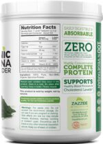 Zazzee Organic Spirulina Powder, 2.2 Pounds (1 KG), USDA Certified, 303 Servings, 100% Pure, Non-Irradiated, Mess-Free Wide Mouth Container, Fresh Smell and Neutral Taste, Vegan, Non-GMO, Gluten-Free - Image 7