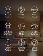 Kasa Smart 3 Way Dimmer Switch KIT, Dimmable Light Switch Compatible with Alexa, Google Assistant and SmartThings, Neutral Wire Needed, 2.4GHz, ETL Certified, No Hub Required, White (KS230 KIT v2) - Image 2