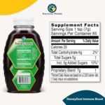 Amazing Herbs Raw Natural Honey - Herbal Honey Infused with Echinacea, Elderberry, Garlic, Eucalyptus Extracts & Pure Black Seed Oil, Non GMO, Gluten Free - Honeyzest Immune Boost, 16 Fl Oz - Image 2